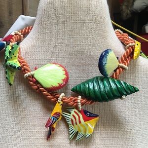 Fun, colorful tropical necklace!